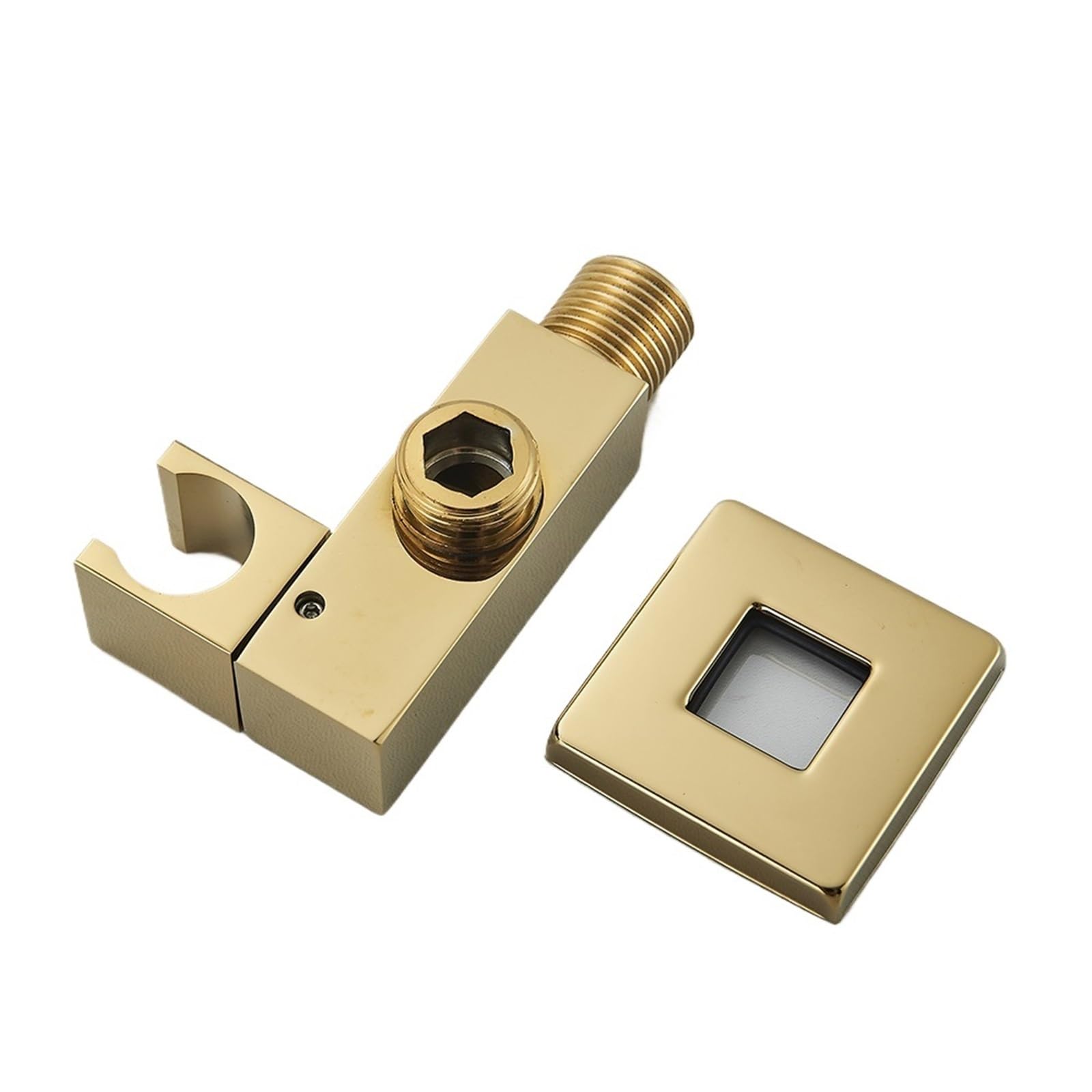 Shower Head Holder Shower Head Holder Handheld Spray Bracket Wall Mounted Bidet Sprayer Concealed Faucet Accessory(Golden B)