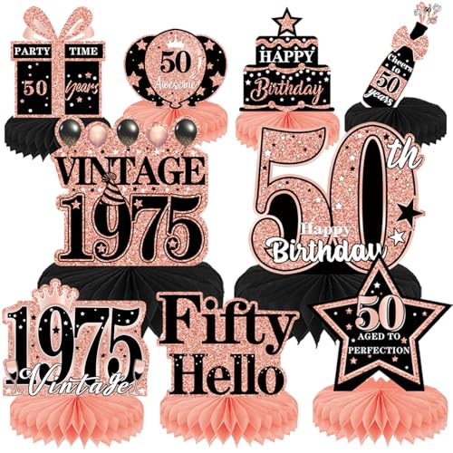 Elomy 50th Birthday Decorations for Women