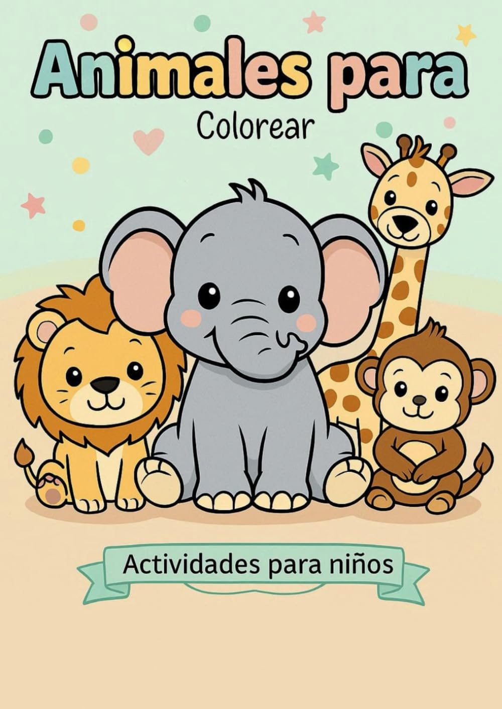 50 Animales para Colorear: Libro para Colorear para Niños – Criaturas Divertidas, Educativo y Creativo, Ilustraciones Grandes y Fáciles de Pintar: Libro para colorear animales niños y niñas