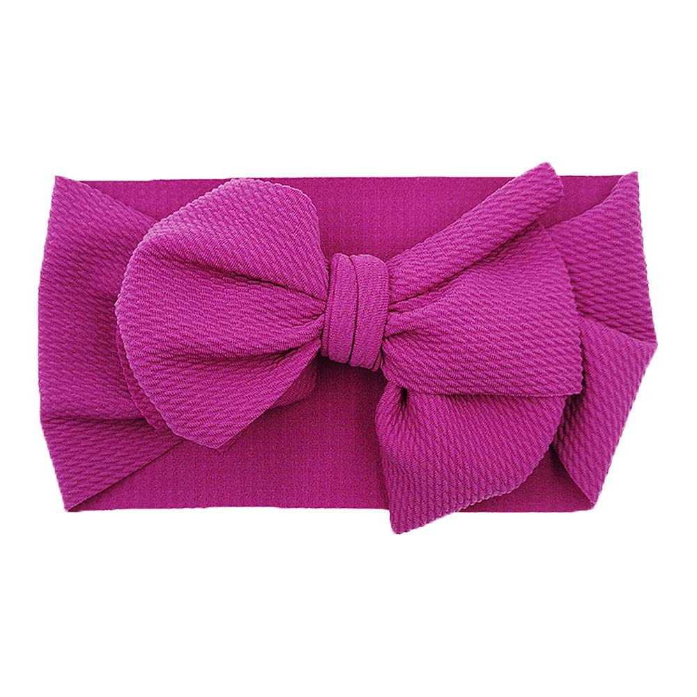 Baby Mädchen Schleife Stirnband Neugeborene Haarband Baby Turban Knoten Stirnband Nylon Elastic Headwraps für Kinder Haarzubehör - mehrfarbig - Einheitsgröße
