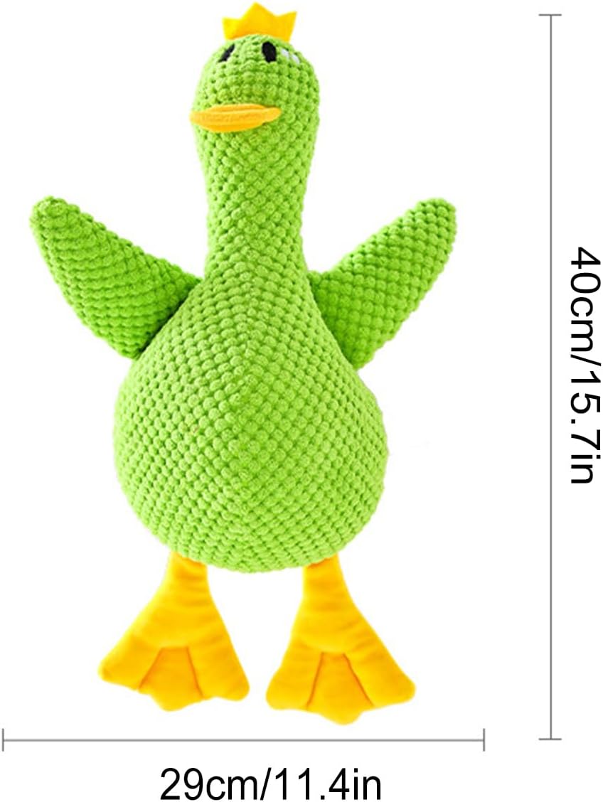 Calming Duck Toy,Stuffed Duck Dog Chew Toys - Squeaky Interactive Game Pillow for Indoor Play Travel Puppy Teething Crate Time Separation Stress Quiet Time Sleep Aid 6 6151W2B7VML. AC SL1500