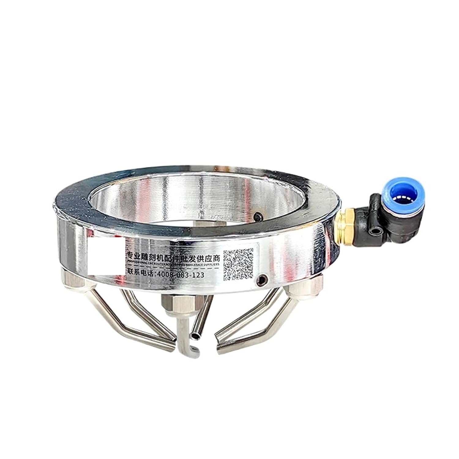 1pcs Metal Hose Tool Cooling Ring 80mm 120mm 125mm 150mm Water Mist Cooler Tool Cooling Nozzle for CNC Router Engraving(Metal Nozzle 75mm)