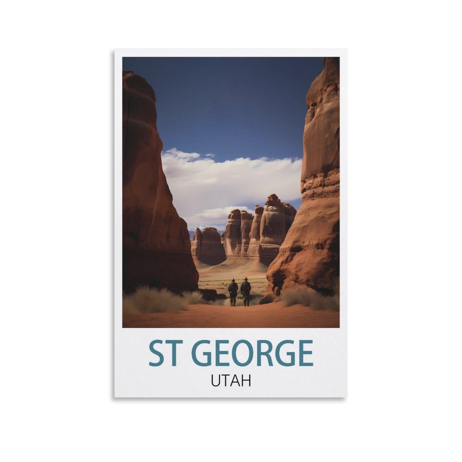 Metal Tin Sign Metal Wall Decorative Tin Signs for Home Kitchen Bar Coffee Shop Club Orchard Decoration St George Utah Posters 30x30cm