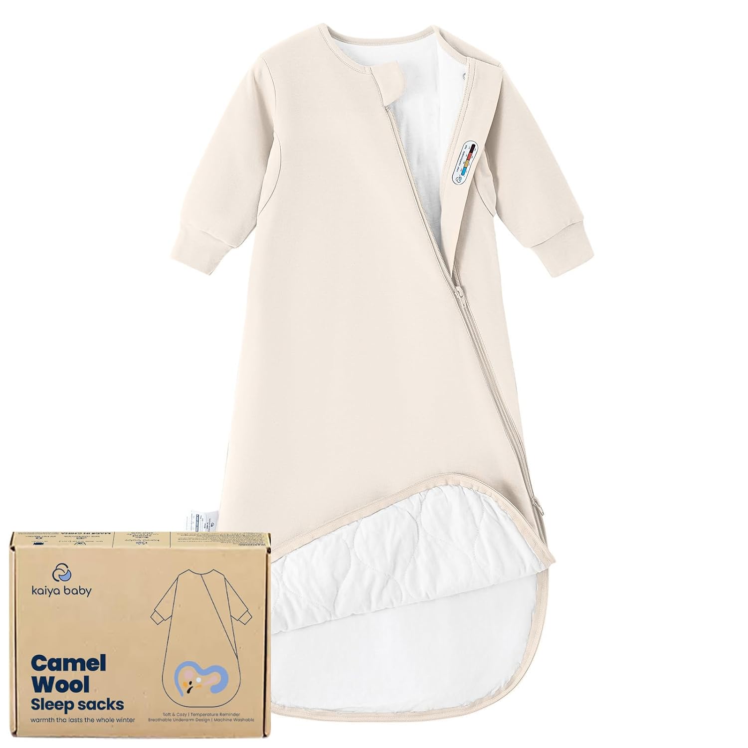 Unisex Sleeping Bag for Babies and Toddlers 1.0 Tog Sleep Sack 6-18 Months, Newborn Sleep Sack, Wearable Blanket Baby, One Piece Long Sleeves, Gifts for Baby