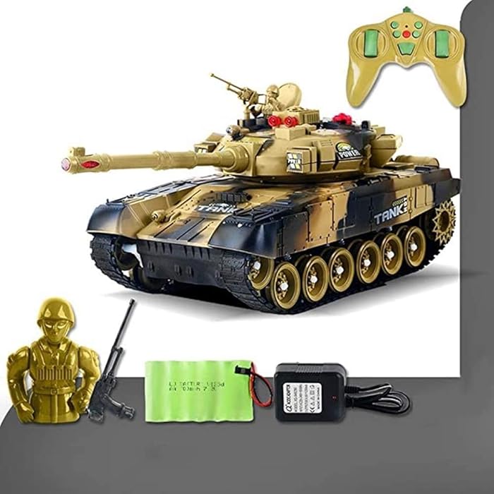 Buy Zhangl Panzer RC Tank With Remote Control, Sound, Rotating Turret