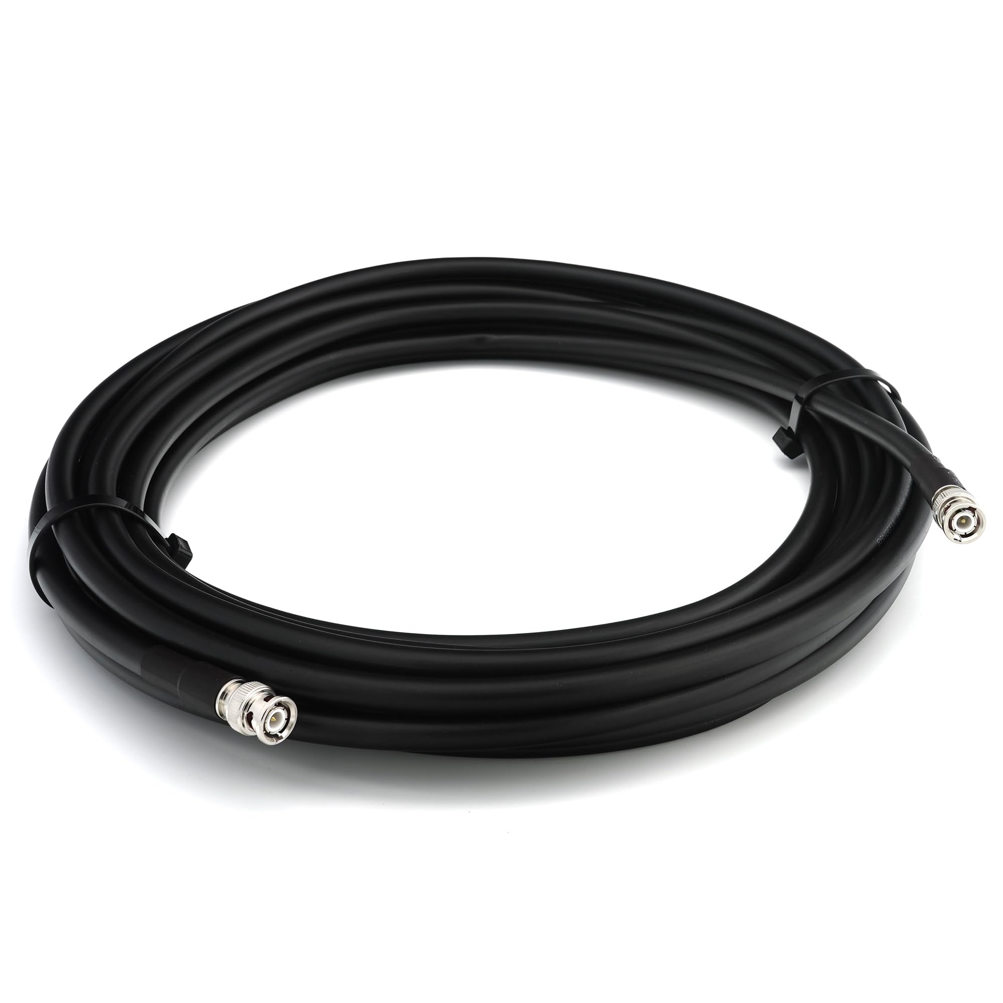 10m BNC macho a BNC macho cable coaxial — 10 metros Extensión coaxial flexible de cobre completo 50 ohm (equivalente a LMR400 UF UltraFlex) — para la antena de RF/HAM Radio/CB/Wireless