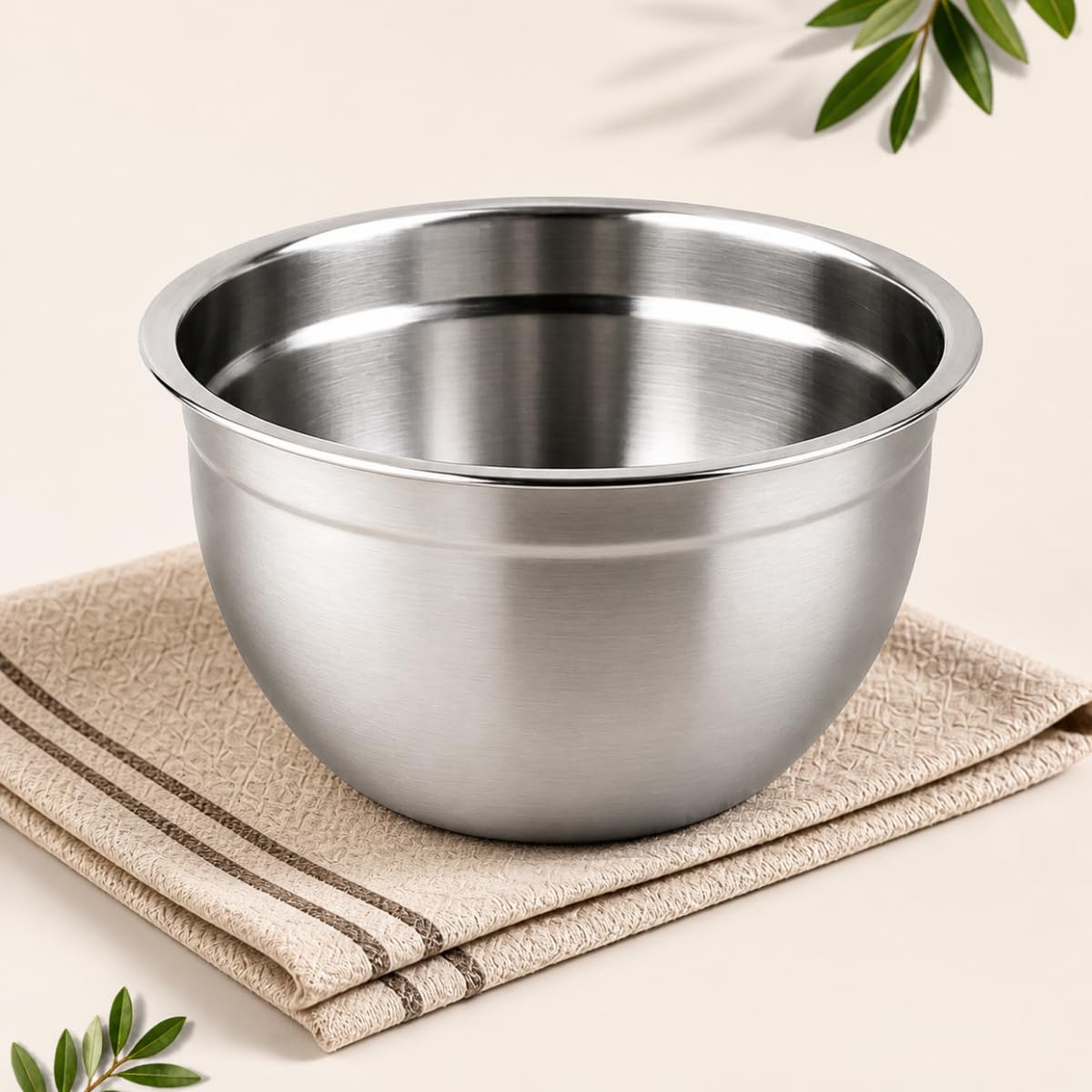 Bowl Inox Tigela Multiuso Profissional | Bacia para Misturas de Bolo | Utensílio de
