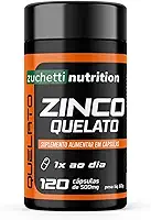 Zinco Quelato 120 cápsulas Zuchetti nutrition 29mg Original Suplemento