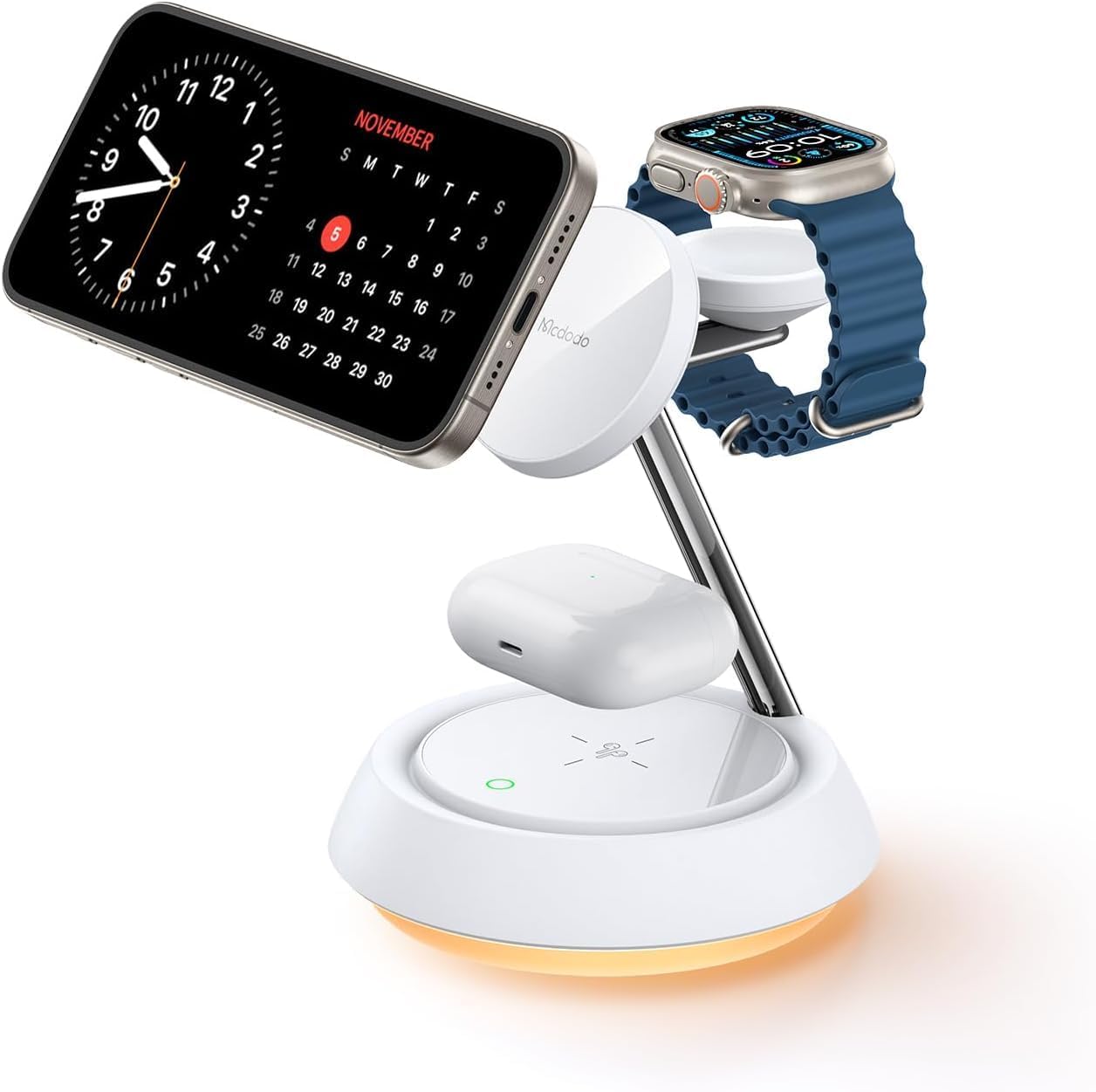 Station De Recharge Sans Fil 3 En 1 Mag-Safe - Pour IPhone 16/15, Apple Watch, AirPods - NEUF