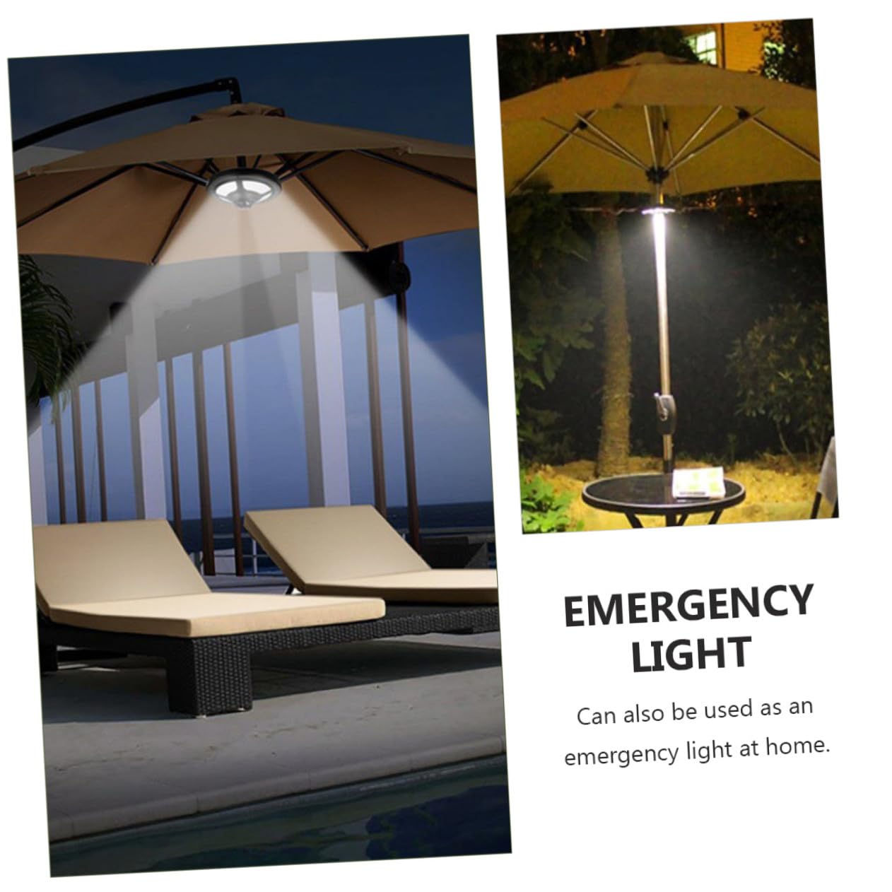WOONEKY Lampe Camping LED Multifonction pour Parasol et Urgence Légère Portable et Éclairage Extérieur sans Pile pour Tente et Jardin