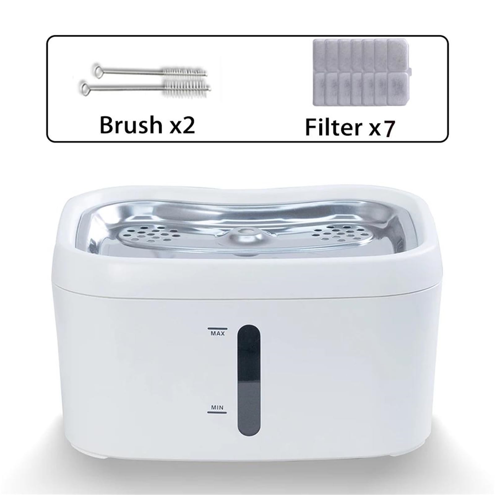Fuente de Agua automática para Gatos de 2,5 L - Ultra silenciosa