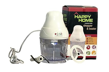 HAPPY HOME CHOPPER & BEATER Electric Vegetable & Fruit Chopper ISI Approved 100 % Copper