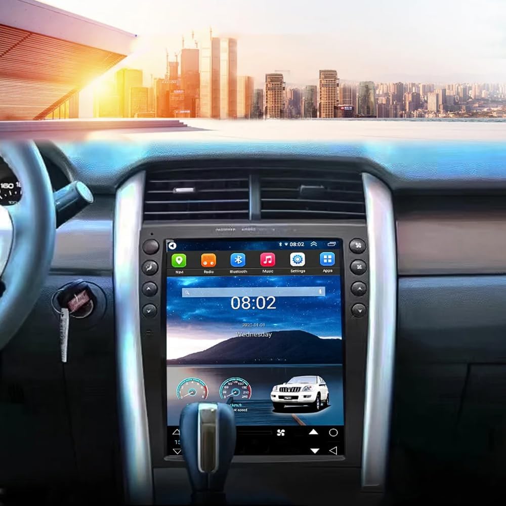 12.1" Carplay Screen for Ford Edge 2009-2013 Years System, Android Auto Car Stereo Multimedia Car Radio Receiver, 1024 * 768 PX HD