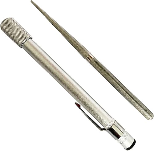 Miniatura 3 de Afilador de cuchillos retráctil de diamante, piedra de afilar de doble extremo para exteriores, barra de afilar de diamante para cocina, reparación