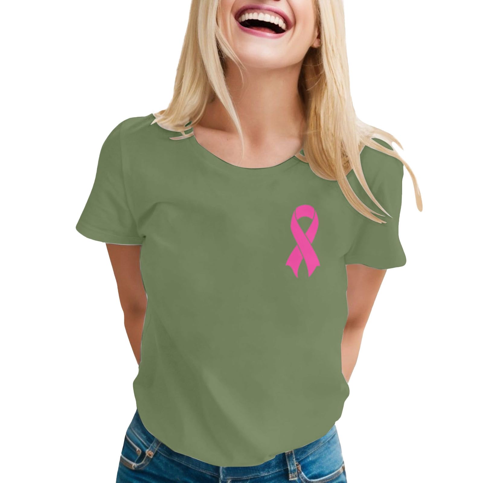 Tee shirt Octobre Rose grande taille idéal pour vos sorties d'été