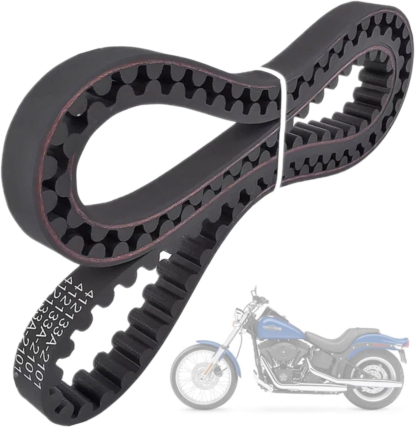 40073-07 Rear Drive Belt Spare Parts 133 Tooth, 3/4inch 20mm 14mm Pitch for Harley Davidson 2007-2011 FXSTB, Softail FXST, FLSTF Replace 1204-0053 40073-07