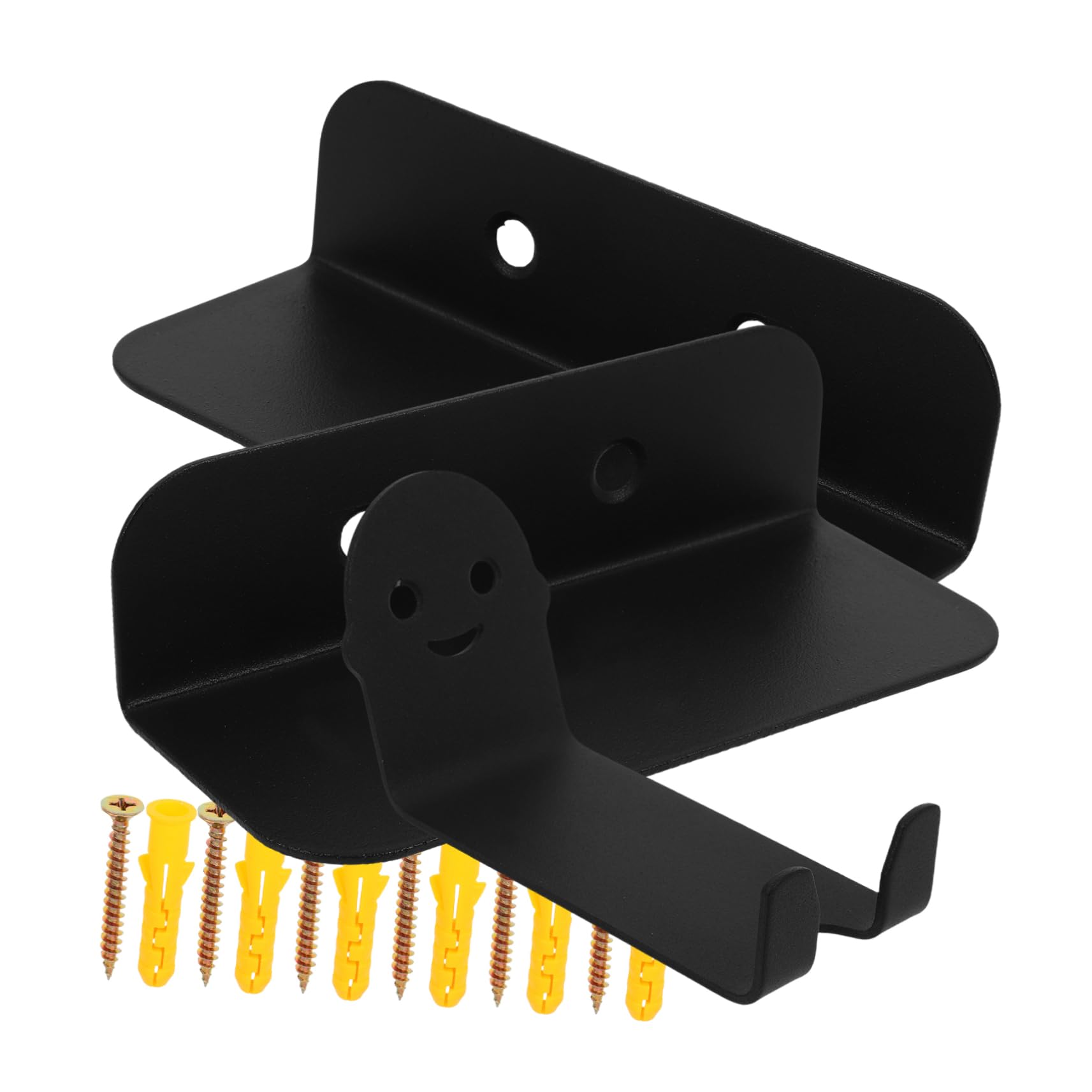 Mipcase 3Pcs Heavy Duty Bike Wall Mount Storage Rack High Carbon Steel Bike Hanger Space Saving Design for Garage Shed Supports Up to Black