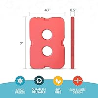 Vista 4 de Healthy Packers Paquetes de hielo para loncheras y enfriadores, paquete de 8 unidades original Paquete de hielo reutilizable delgado y duradero