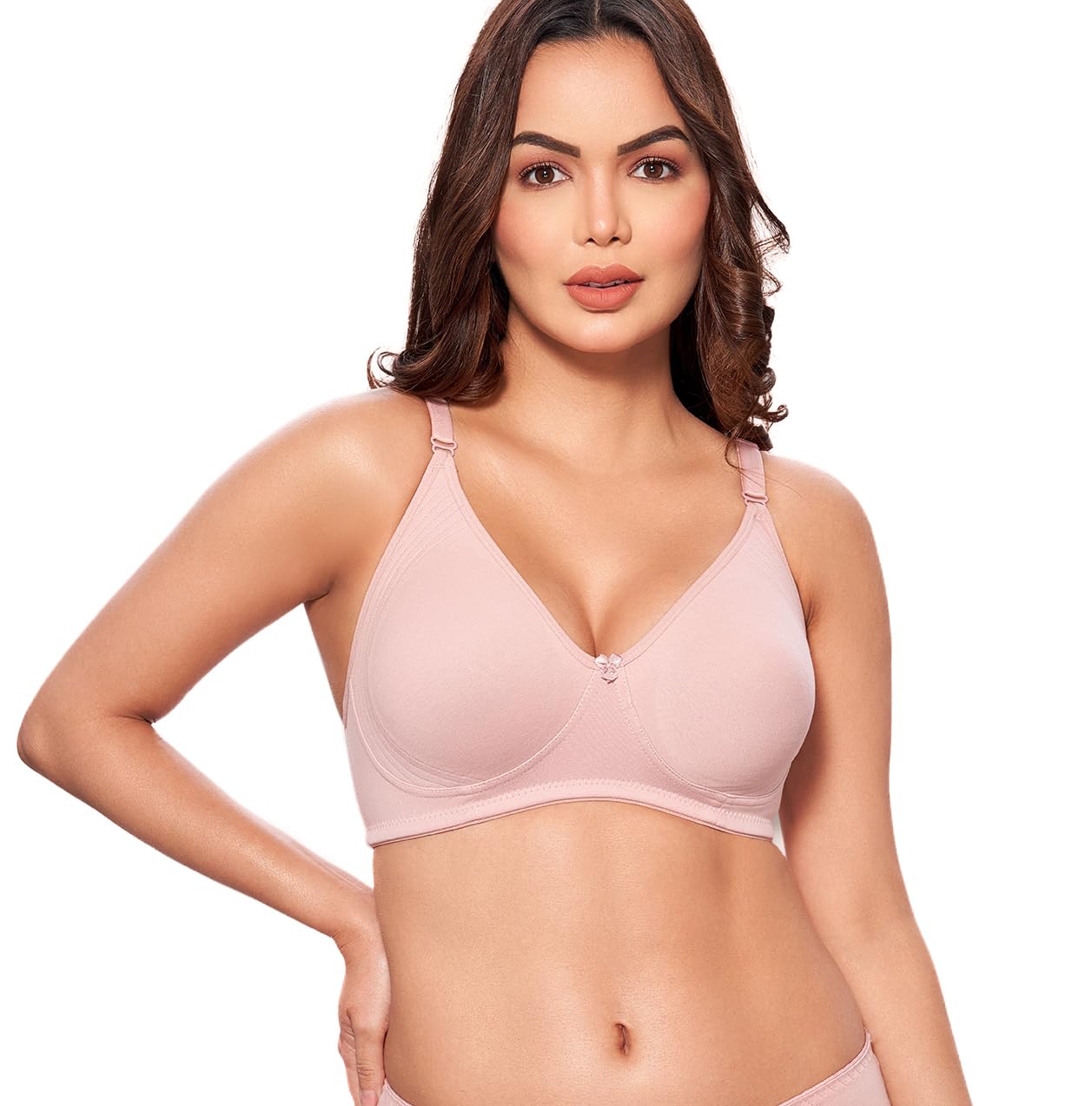 sherry Women's Comfortable Wirefree Non Padded Moulded Encircled Bra in C Cup (888C-Orch-36C)-picture-24