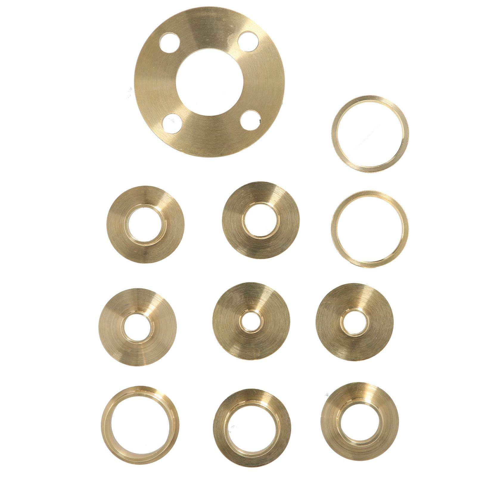 Kit guida per fresatrice 11 pezzi/set, kit guida per sagoma per fresatrice in ottone, con accessorio per fresa adattatore per controdado, per intaglio, a coda di rondine