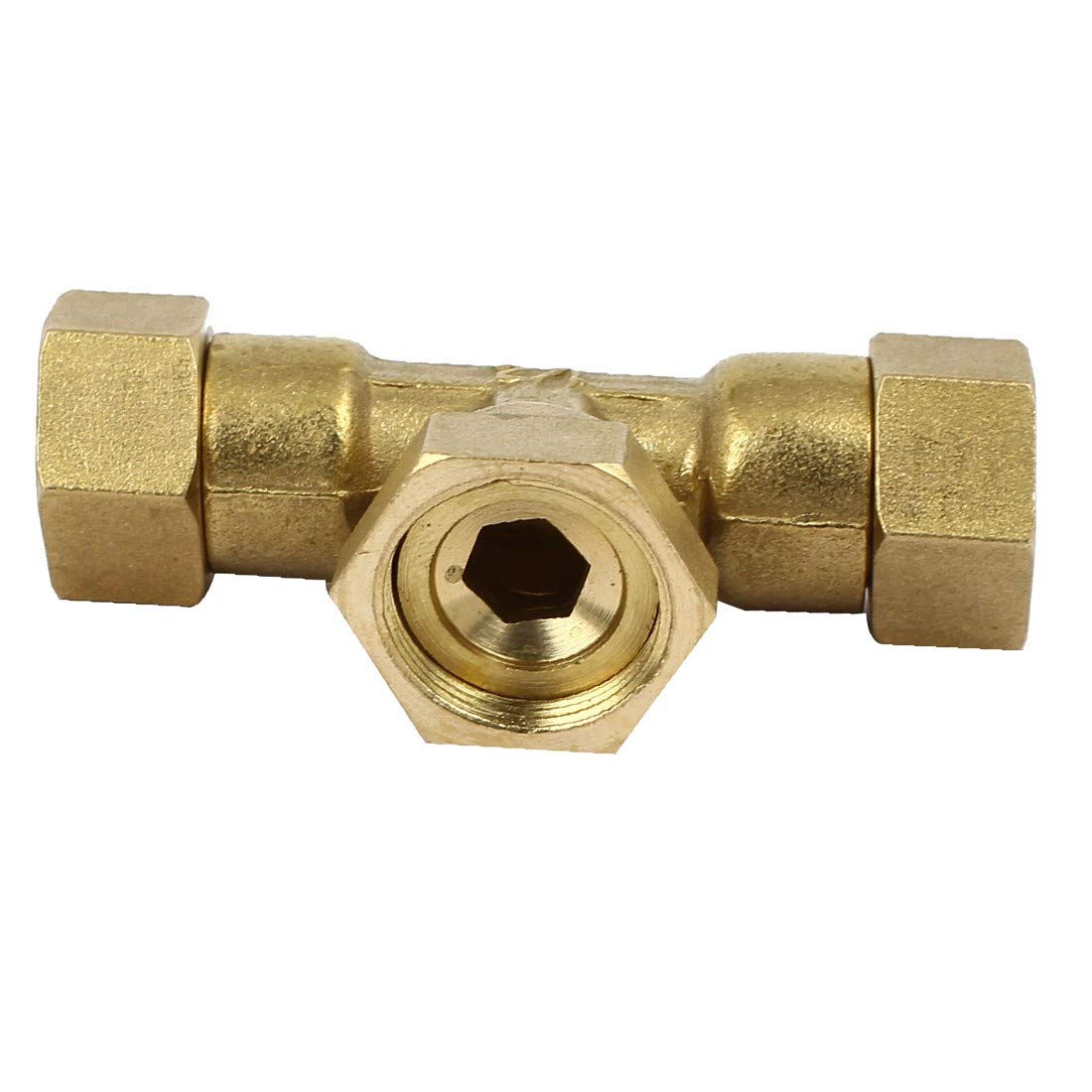 empalme de manguera racor de latón, accesorios de manguera, conectores de accesorios de manguera, 1/ 2BSP TEE hembra con latón contaehede confiable forma confiable accesorios de tubería de combustible
