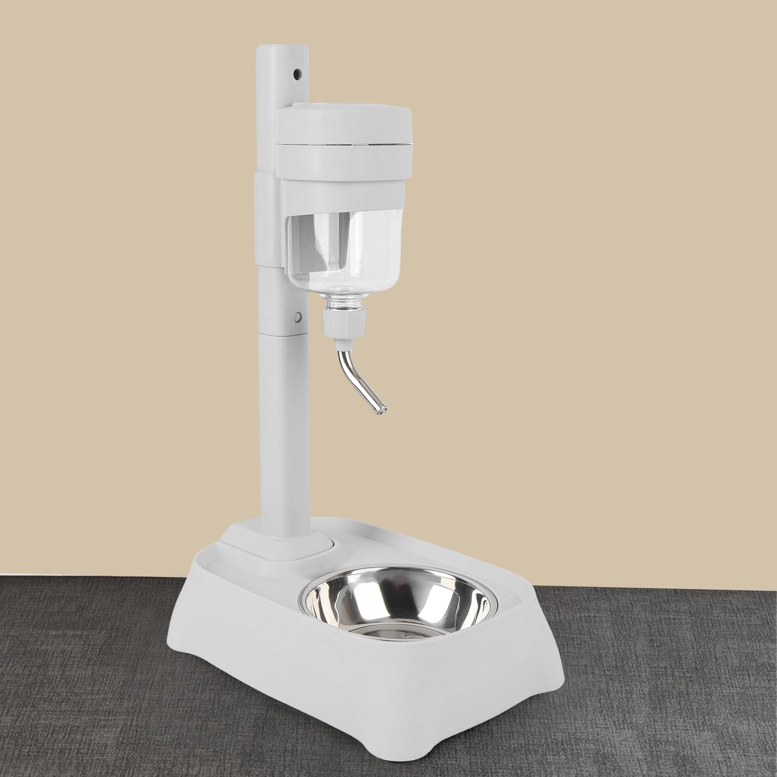 Distributore Acqua 4L Per Cani E Gatti – Automatico A Gravità Con Ciotola In Acciaio Inox, Silenzioso E Facile Da Pulire