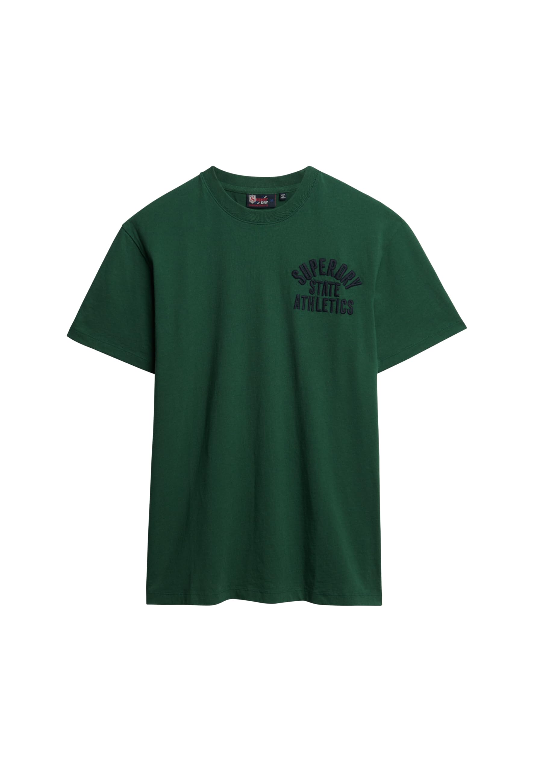 Superdry Emb Superstate Ath Logo Tee M1011914A Pine Green Taglia 2XL, Verde-image