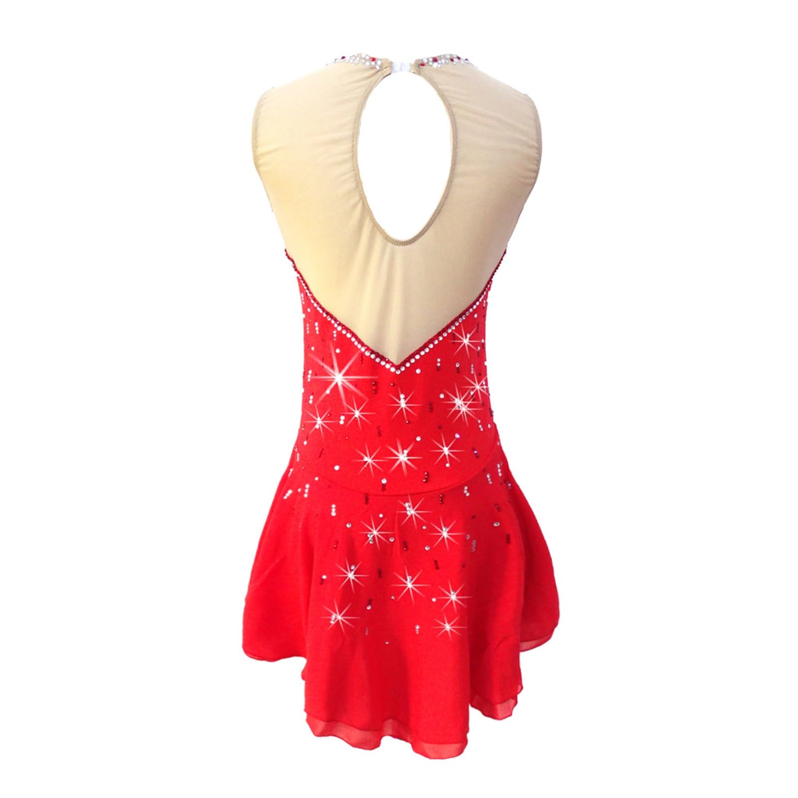 Vestito Da Pattinaggio Artistico Strass Bambina Balletto Leotards Da Abito Latino Danza Classica Body Vestiti Da Ballo