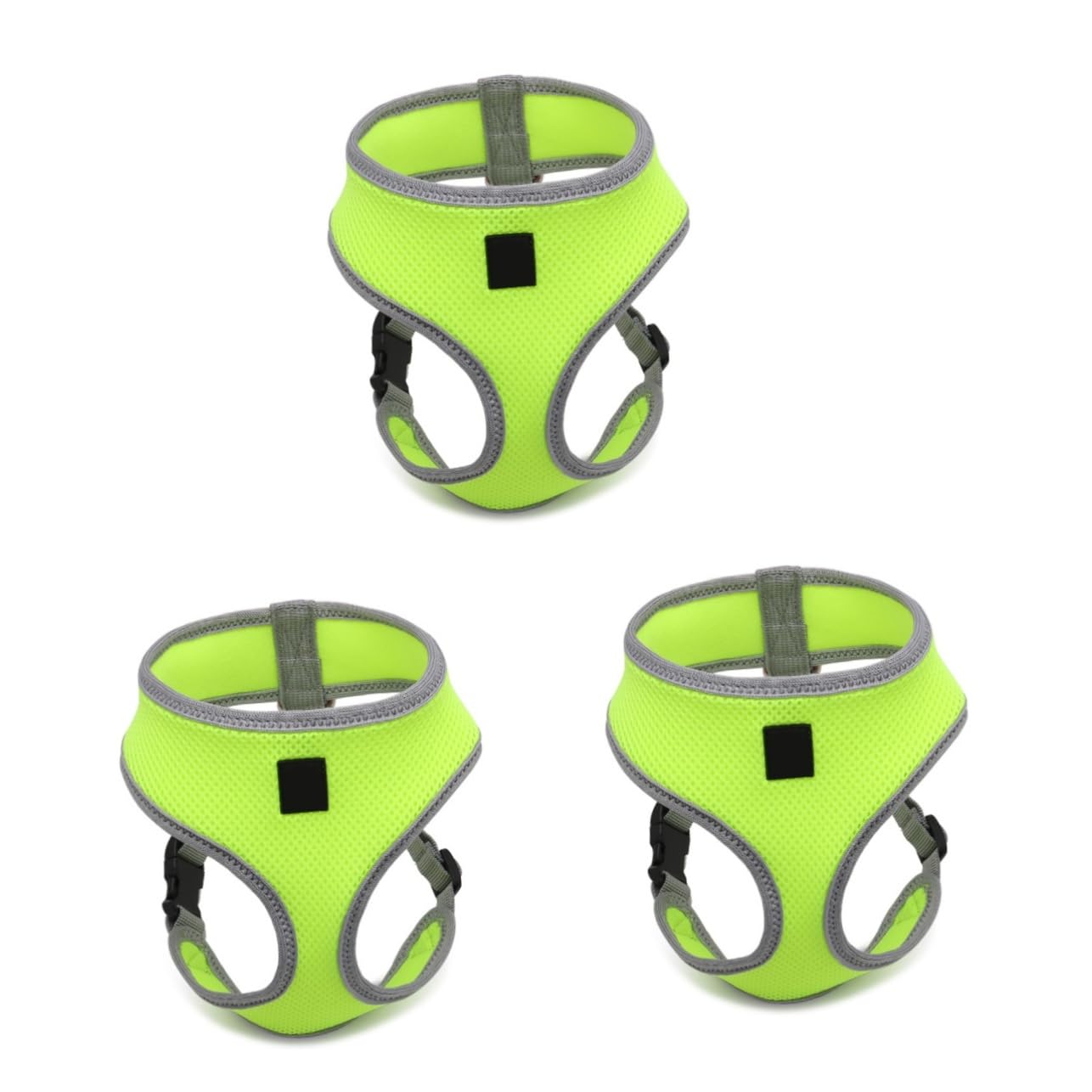 FRCOLOR 3stücke Hundegeschirr Für Katzenkontrolle Sicherheitsgeschirr Für Hunde Fluorescent Verstellbares Atmungsaktives Pet Puppy Vest Mit Komfortablem Polster Für Sicheres Laufen Und