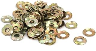 New Lon0167 M6 Inner Dia Carbon Steel Claw Locking Washer Bronze Tone 100pcs(M6 Innendurchmesser Kohlenstoffstahl Klaue Sicherungsscheibe Bronze Ton 100stk
