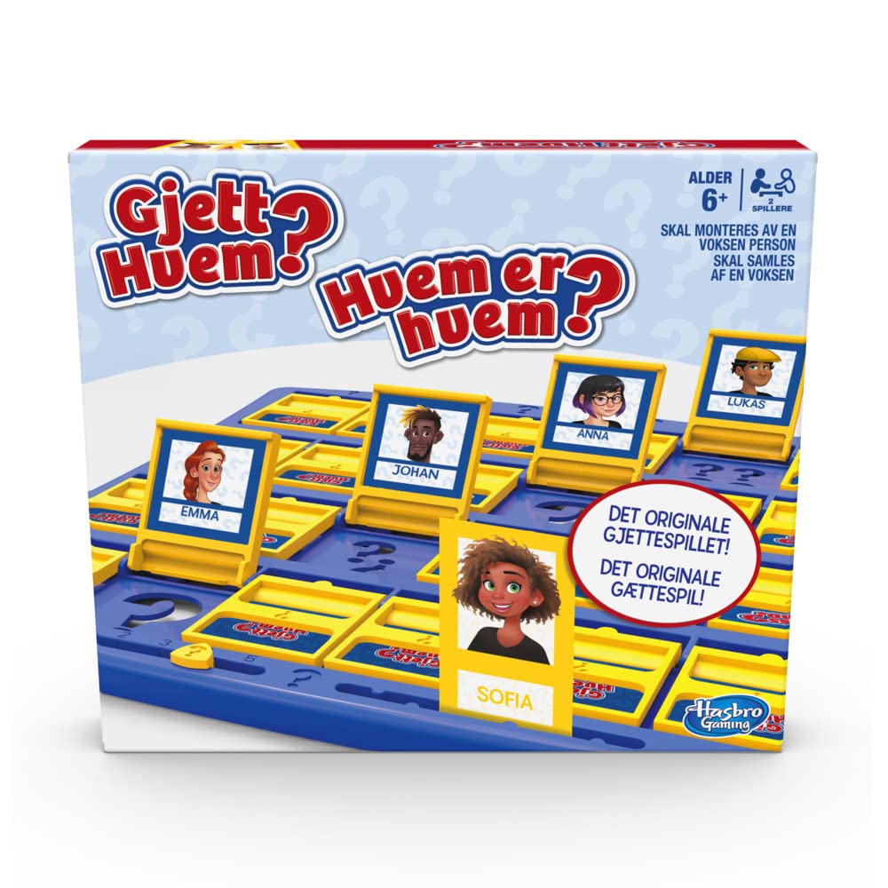 Wer da? Das Klassische Ratenspiel für 2 Spieler für Kinder ab 6 Jahren (Norwegisch / Dänisch)