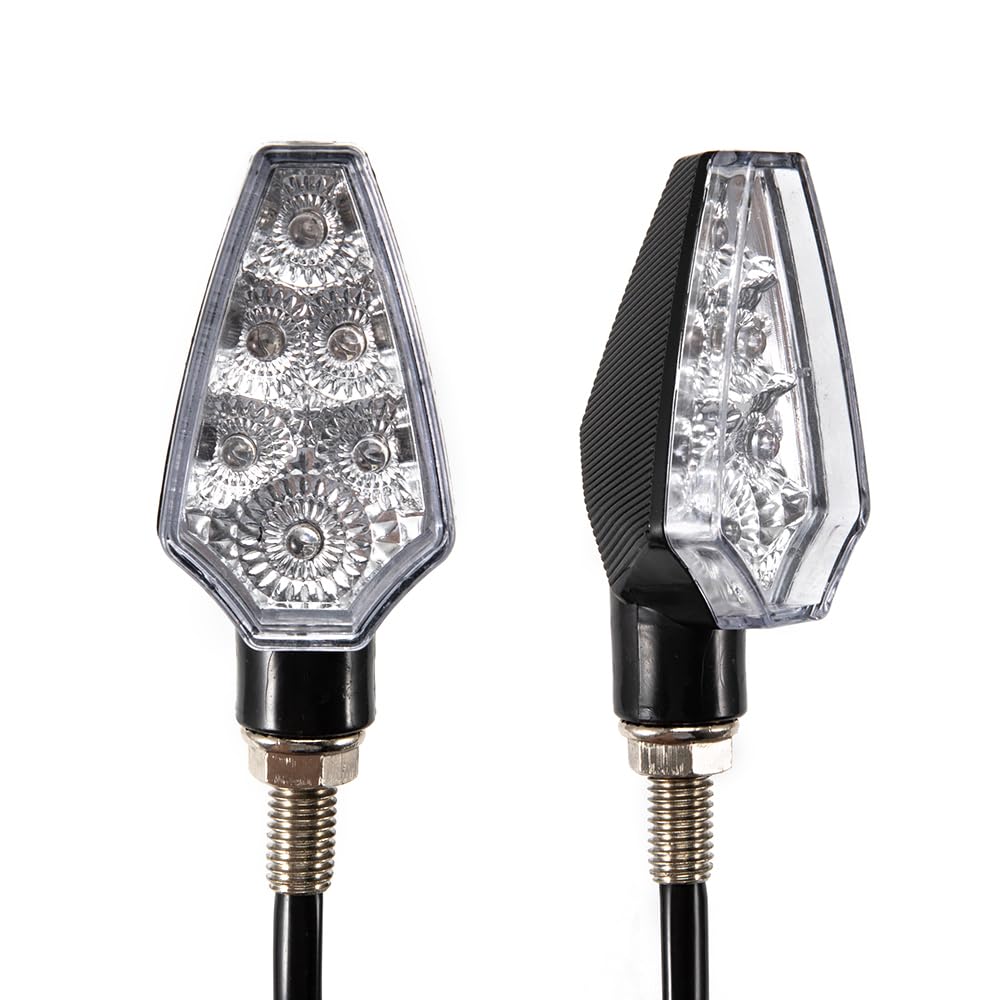 2 X Moto Clignotant Feux Indicateur Lumière Ambre 12V 10W Pour Harley