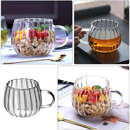 Miniatura 2 de PRETYZOOM Taza de calabaza de Halloween, vasos de calabaza con asa Jack o Lantern, recipiente para bebidas frías y calientes, vasos de Halloween