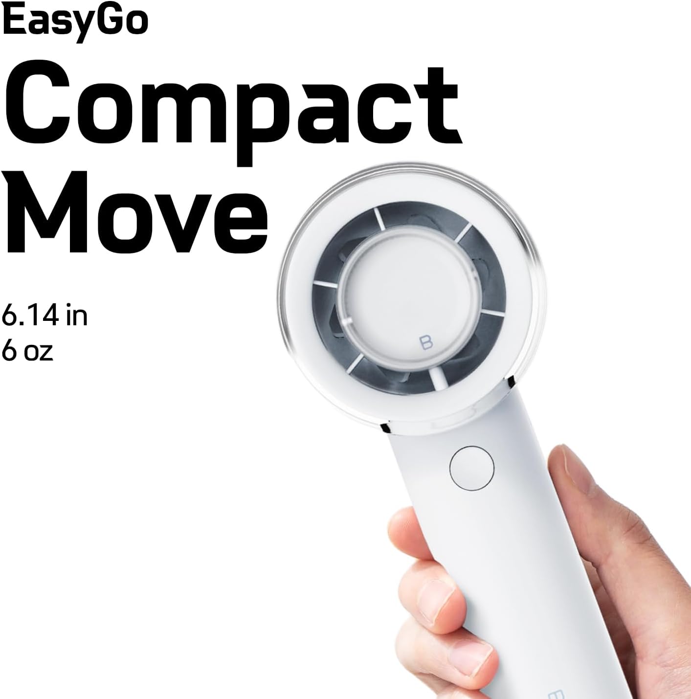 Bluefeel Portable Handheld Turbo Fan, 5-Speed Mini Personal Fan with Adjustable Turbo Mode, 16H Max Cooling Time, and 3000mAh USB Rechargeable Battery for Travel/Outdoor/Home/Office (Peach Pink) - Image 5