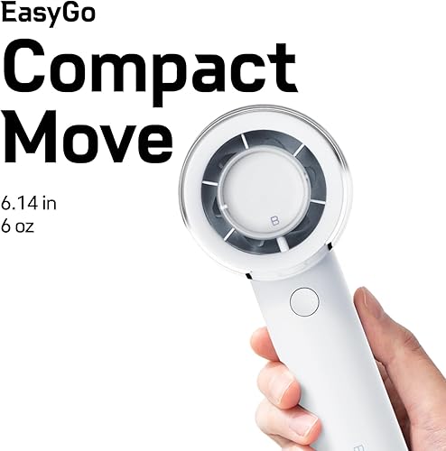 Miniatura 5 de Bluefeel Ventilador turbo portátil de mano, mini ventilador personal de 5 velocidades con modo turbo ajustable, tiempo de enfriamiento máximo de 16