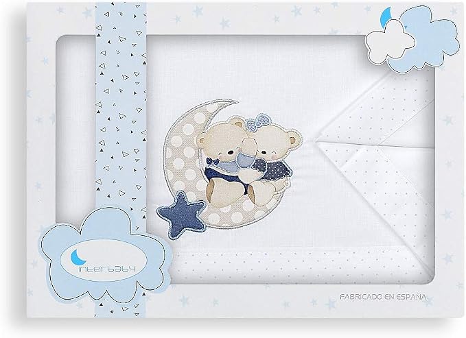 Interbaby Lenzuola Coralina Minicuna New Sleeping bianco e verde