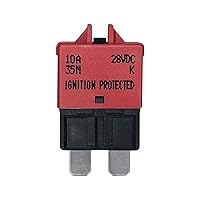 Vista 11 de Reset manual ATC/ATO - Fusible de disyuntor de 10 amperios para automóvil, barco, automóvil, camión, RV, audio, protección de batería Perfil bajo