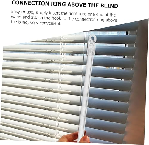 Miniatura 6 de DOITOOL Cortinas venecianas para ventanas, barras de cortina para ventanas, sin cordón, persianas enrollables, cortina de ventana, varita,