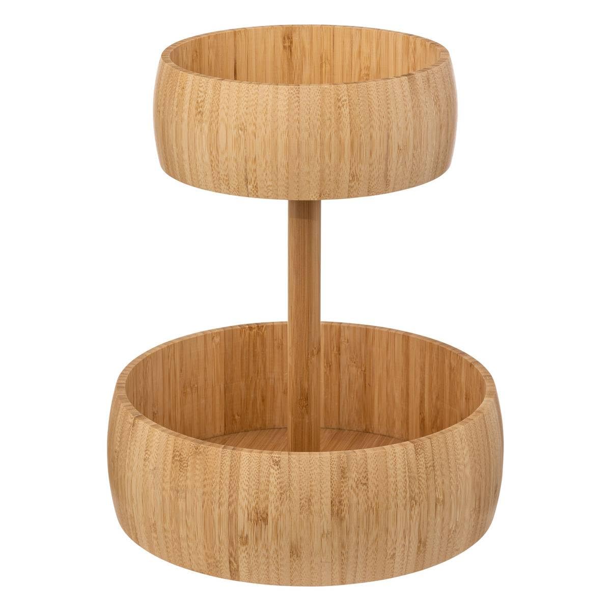 Cesta de fruta de bambú de 2 pisos - 5 five simply smart