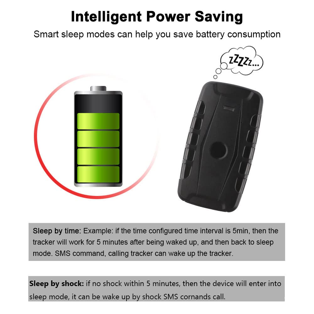 TKMARS 4G GPS Tracker Ohne ABO GPS Tracker Auto 20000mah Ultra-Lange Standby-Zeit, Stark Magnetisch Wasserdicht, Mehrere Alarme
