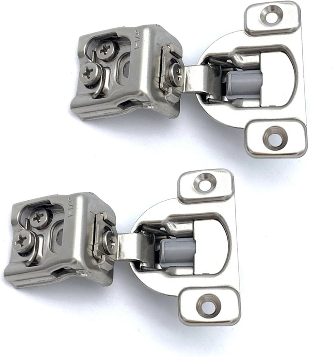 Face Frame Cabinet Doors Soft Closing Hinge Overlay Self Close Cabinets Concealed Hinges Door Damper 2Pcs ﻿(Size 1)