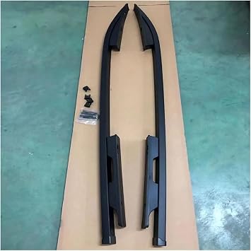 2Pcs Black Roof Rail Racks Side Rail Bars Fits for Mitsubishi L200 Triton 4Door 2016 2017 2018 2019 2020 2021 2022