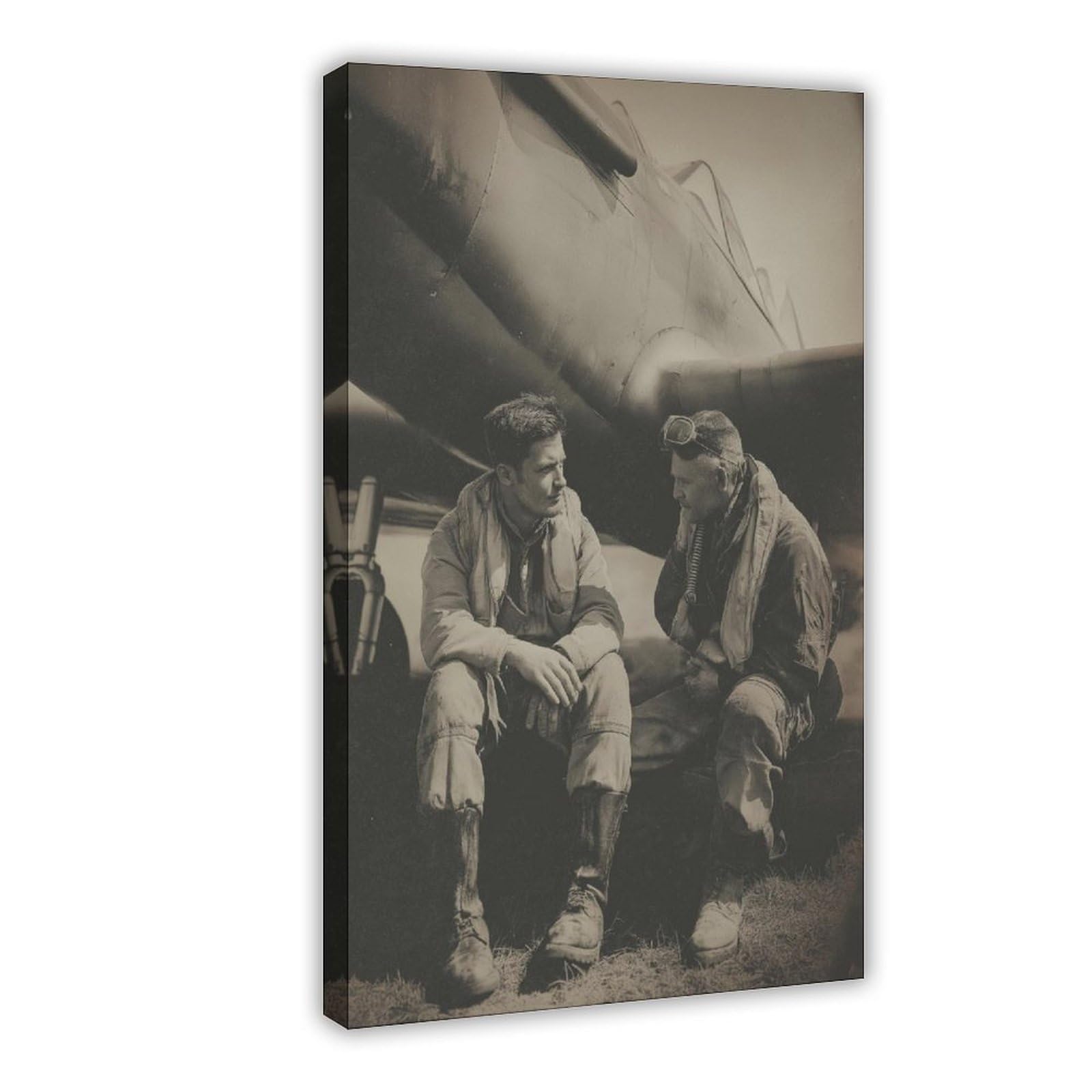 YWTJAX Pilot Vintage Aviation Poster Canvas Poster for Bedroom Decor Gift