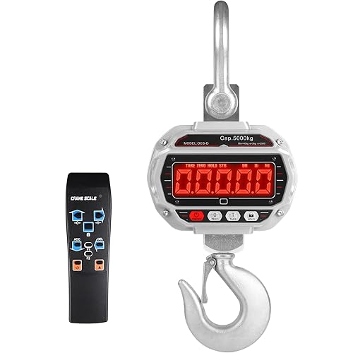 Hyindoor 5000kg11000lbs Crane Scale 5Ton Digital Hanging Scale Heavy Duty Industrial Electronic Scale with Hook