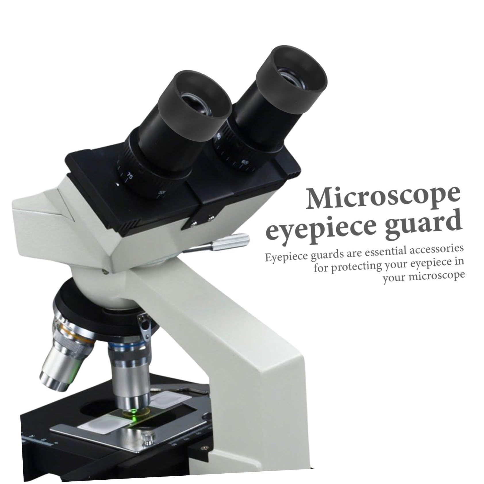 Gogogmee 3sets Lens Cover Microscopes Eye Guard Eyepiece Cups for Microscope Accessory 2pcs*3