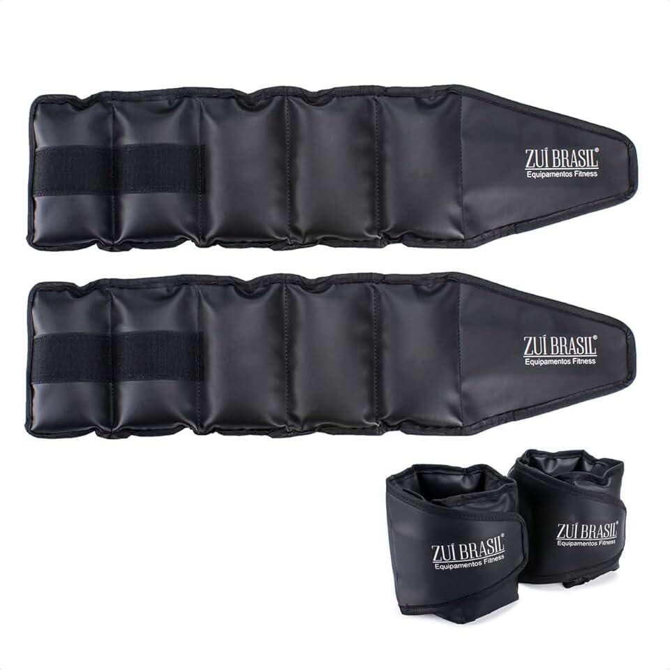 Peso Musculação Kit Funcional Completo Caneleira 5kg O Par - Tornozeleira Academia, Caneleira Academia, Caneleira Musculação, Treino Pernas