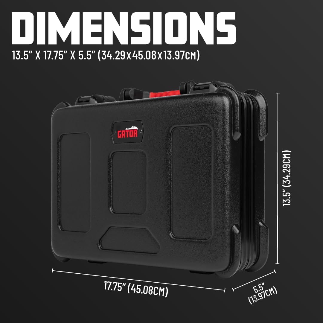 Gator Cases Frequent Flyer's Series Mini Amp Modeler Case with Configurable Interior, TSA-Approved Latches (GTSA-GTR-MINIAMPMOD)