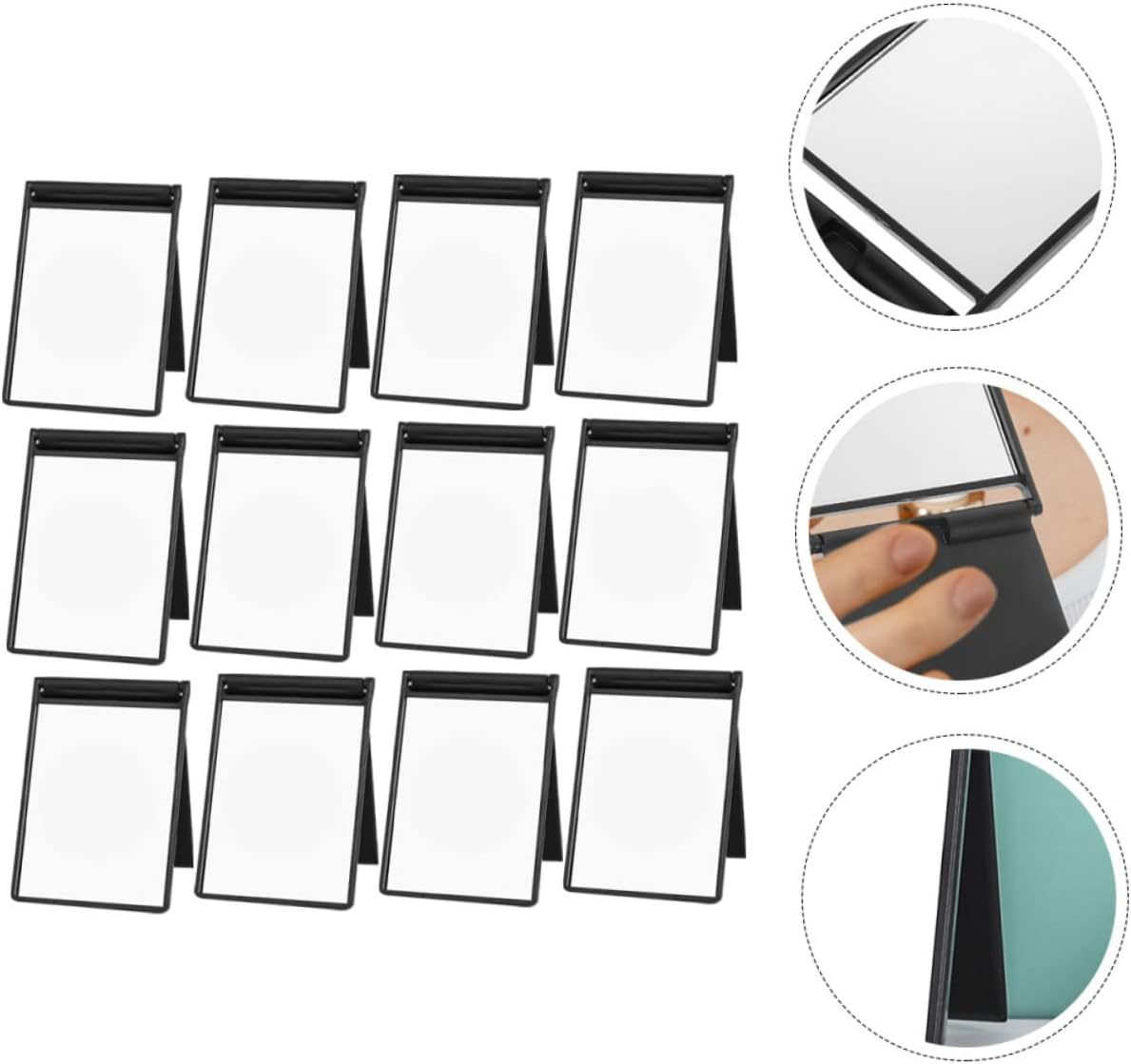 12Pcs Compact Makeup Mirror for Women Rectangle Folding Handheld Travel Mirrors Portable for Handbag Purse Makeup Bag for Special Occasions