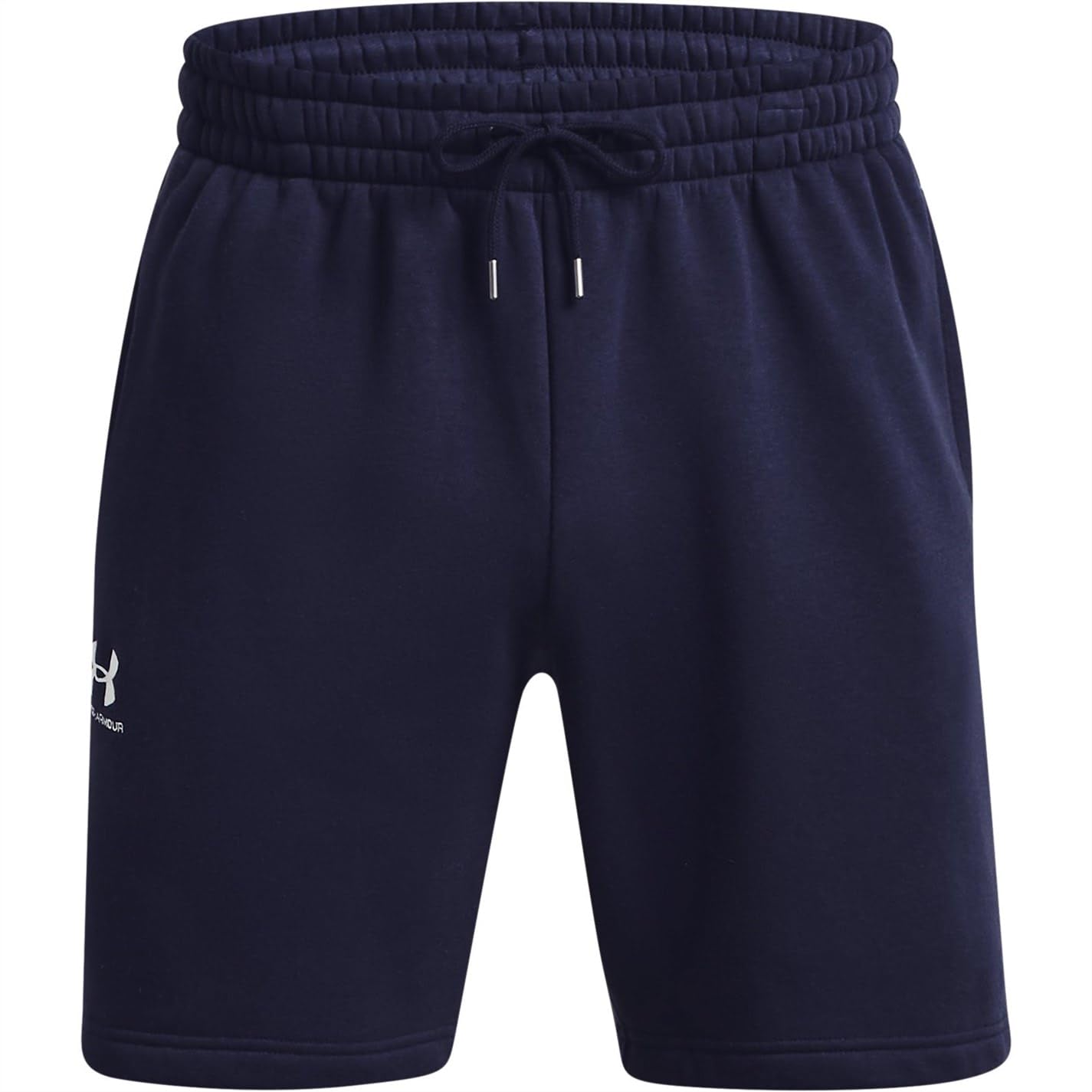 Under Armour Men's Blue Icon Fleece 7.75" Shorts Midnight Navy / White L
