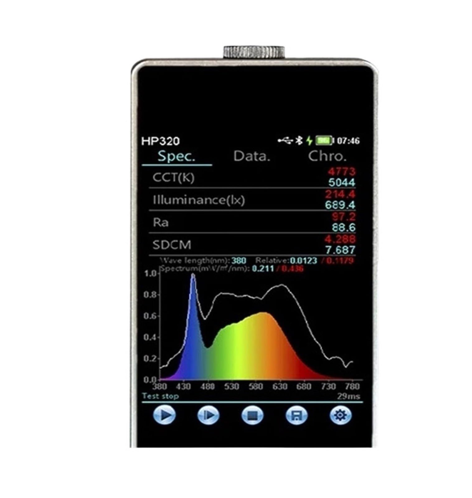 Przenośny Spektrometr Podczerwieni HP330/320 380-780nm